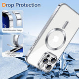 Husa de protectie Techsuit Luxury Crystal MagSafe compatibil cu iPhone 13 Pro, Argintiu