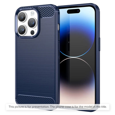 Husa de protectie Techsuit Carbon Silicone compatibil cu iPhone 18 Pro Max / iPhone 17 Pro Max, Albastru