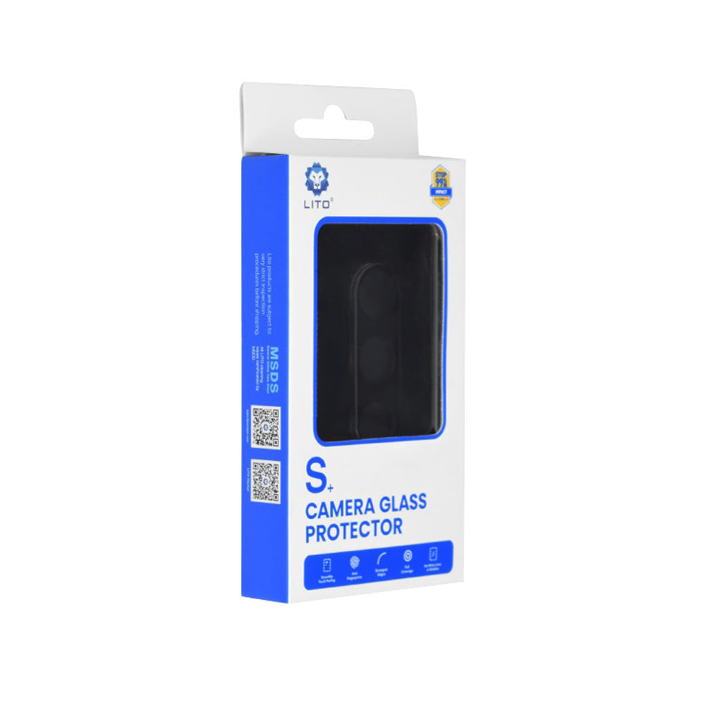 Folie de protectie Lito S+ Camera Glass compatibil cu Samsung Galaxy S24 Plus, Negru