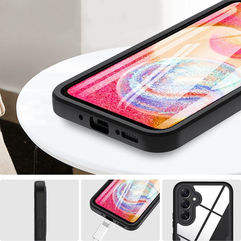 Folie de protectie Techsuit ColorVerse 360 Series + compatibil cu Samsung Galaxy S24 Plus, Albastru