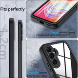 Folie de protectie Techsuit ColorVerse 360 Series + compatibil cu Samsung Galaxy S24 Plus, Roz