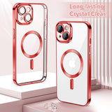 Husa de protectie Techsuit Luxury Crystal MagSafe compatibil cu iPhone 13, Rosu