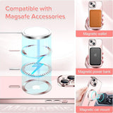 Husa de protectie Techsuit Luxury Crystal MagSafe compatibil cu iPhone 13, Roz