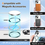 Husa de protectie Techsuit Luxury Crystal MagSafe compatibil cu iPhone 13, Negru