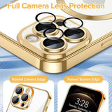 Husa de protectie Techsuit Luxury Crystal MagSafe compatibil cu iPhone 12 Pro, Auriu