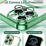 Husa de protectie Techsuit Luxury Crystal MagSafe compatibil cu iPhone 12 Pro Max, Verde Deschis