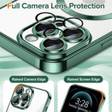 Husa de protectie Techsuit Luxury Crystal MagSafe compatibil cu iPhone 12 Pro Max, Deep Green