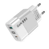 Incarcator Techsuit (CHPD131), GaN, USB, Type-C, Fast Charge, 65W, Alb