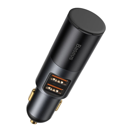 Incarcator Baseus Car Share Together (CCBT-D0G/C00034800817-Z1), Cigarette Lighter Expansion, 2xUSB-A, QC 3.0 120W, Gri