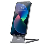 Suport Baseus Foldable (LUKP000013), for Phone/Tablet with Silicon Pad, Foldable, 360° Adjustable, Aluminium, Gri