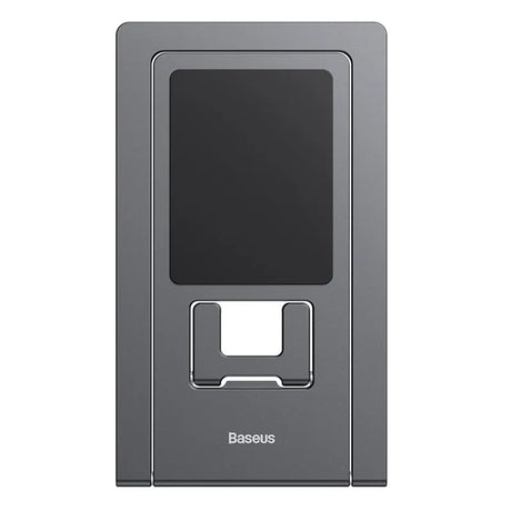 Suport Baseus Foldable (LUKP000013), for Phone/Tablet with Silicon Pad, Foldable, 360° Adjustable, Aluminium, Gri