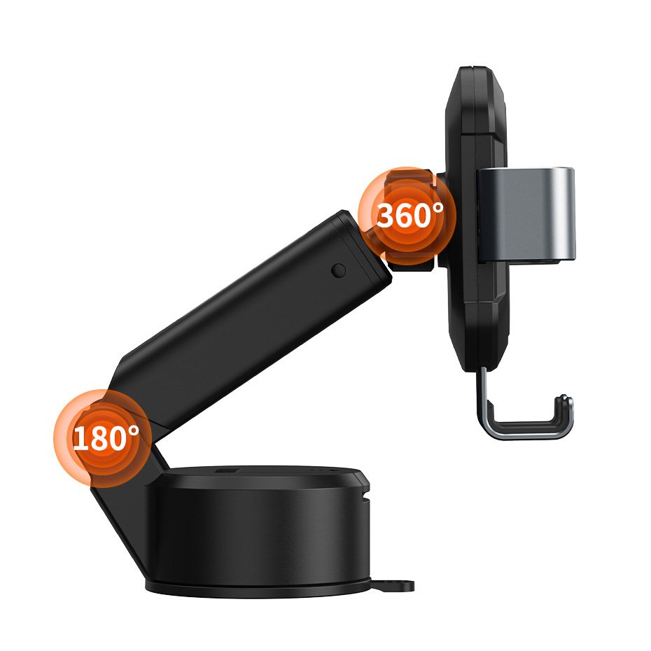 Suport Auto Baseus Tank (SUYL-TK01), Prindere Bord/Parbriz, Negru