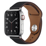 Curea smartwatch Techsuit Watchband (W033) for MEN compatibil cu Apple Watch 1/2/3/4/5/6/7/8/9/10/11/SE/SE 2/SE 3/Ultra/2/3 (42/44/45/46/49mm), Negru