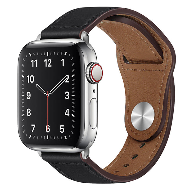 Curea smartwatch Techsuit Watchband (W033) for MEN compatibil cu Apple Watch 1/2/3/4/5/6/7/8/9/10/11/SE/SE 2/SE 3/Ultra/2/3 (42/44/45/46/49mm), Negru