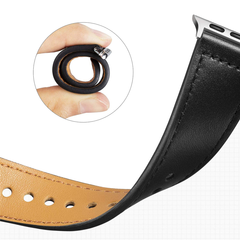 Curea smartwatch Techsuit Watchband (W033) for MEN compatibil cu Apple Watch 1/2/3/4/5/6/7/8/9/10/11/SE/SE 2/SE 3/Ultra/2/3 (42/44/45/46/49mm), Negru