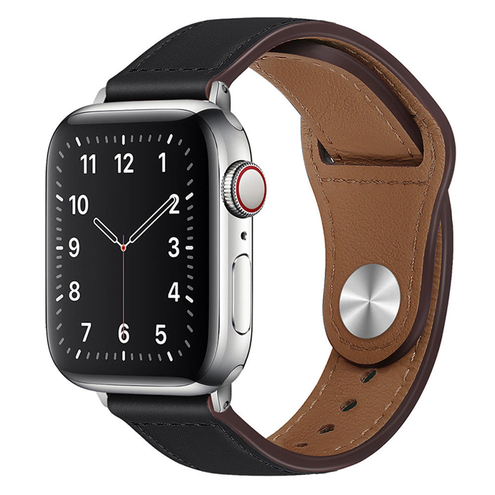 Curea smartwatch Techsuit Watchband (W033) for MEN compatibil cu Apple Watch 1/2/3/4/5/6/7/8/9/10/11/SE/SE 2/SE 3 (38/40/41/42mm), Negru