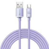 Cablu Baseus Crystal Shine (CAJY000505), USB-C, 100W, 2m, Mov