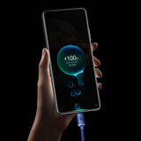 Cablu Baseus Crystal Shine (CAJY000503), USB to Type-C, 100W, 2m, Super Fast Charging, Nylon Braided, Albastru
