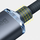 Cablu Baseus Crystal Shine (CAJY000201), Type-C la Lightning, 20W, 1.2m, Negru