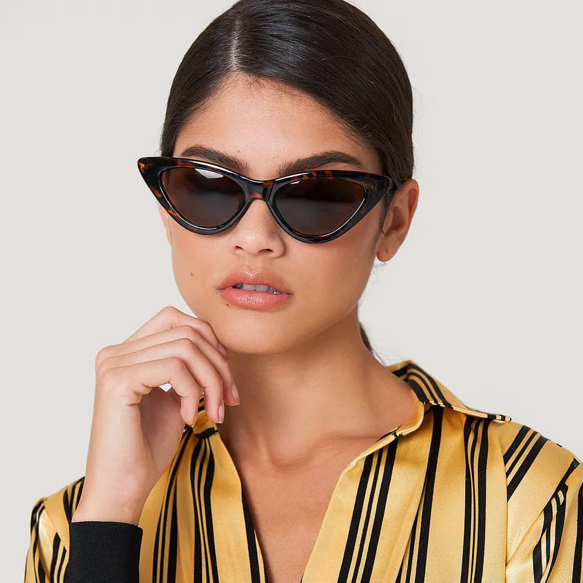 Techsuit Sunglasses (5040), for Women, PC Frame and Lens, Triangular, Leopard