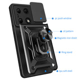 Husa de protectie Techsuit CamShield Series compatibil cu Xiaomi Redmi Note 13 Pro 4G / Poco M6 Pro 4G / Note 14S 4G, Albastru