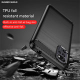 Husa de protectie Techsuit Carbon Silicone compatibil cu Motorola Moto G22, Negru