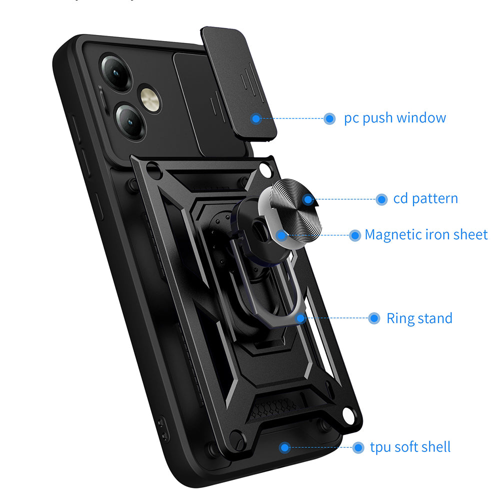 Husa de protectie Techsuit CamShield Series compatibil cu Motorola Moto G14, Albastru