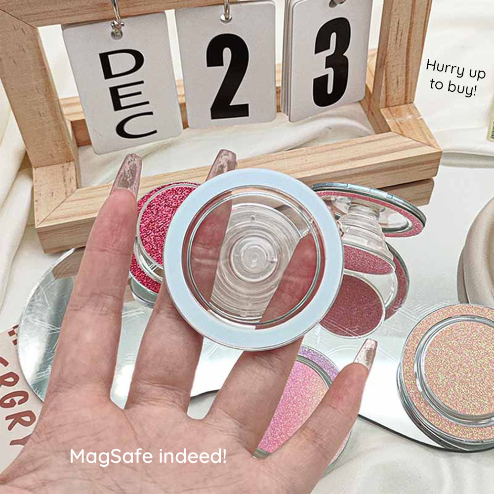 Suport Techsuit MagSafe Phone Ring (MPR1), Round Shape, Polycarbonate, Roz