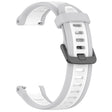 Curea smartwatch Techsuit Watchband 20mm (W053) compatibil cu Samsung Galaxy Watch 4/5/Active 2, Huawei Watch GT 3 (42mm)/GT 3 Pro (43mm), Alb