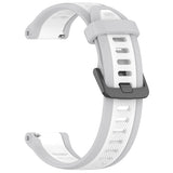 Curea smartwatch Techsuit Watchband 20mm (W053) compatibil cu Samsung Galaxy Watch 4/5/Active 2, Huawei Watch GT 3 (42mm)/GT 3 Pro (43mm), Alb