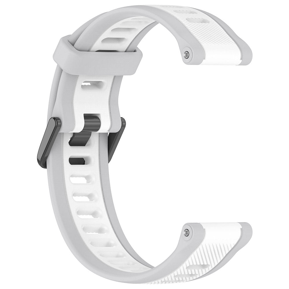 Curea smartwatch Techsuit Watchband 20mm (W053) compatibil cu Samsung Galaxy Watch 4/5/Active 2, Huawei Watch GT 3 (42mm)/GT 3 Pro (43mm), Alb