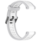 Curea smartwatch Techsuit Watchband 20mm (W053) compatibil cu Samsung Galaxy Watch 4/5/Active 2, Huawei Watch GT 3 (42mm)/GT 3 Pro (43mm), Alb