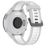 Curea smartwatch Techsuit Watchband 20mm (W053) compatibil cu Samsung Galaxy Watch 4/5/Active 2, Huawei Watch GT 3 (42mm)/GT 3 Pro (43mm), Alb