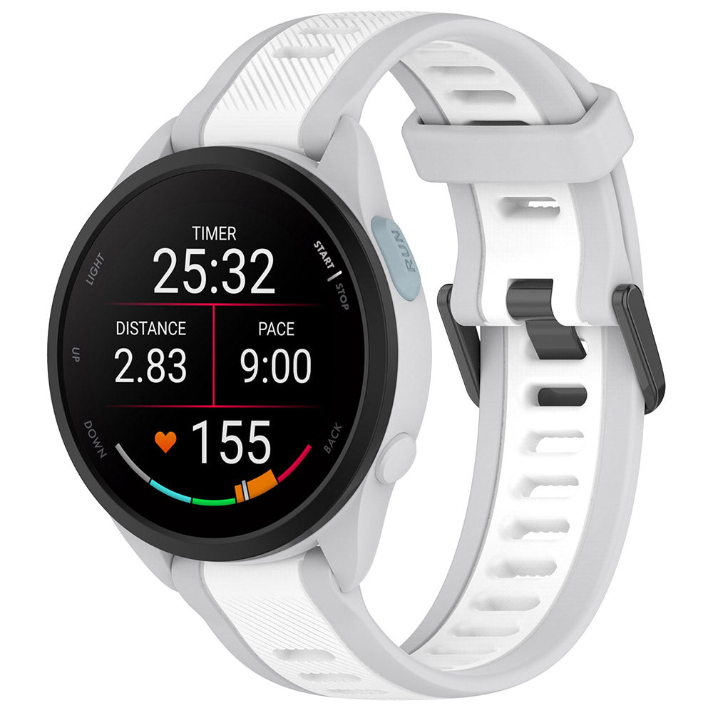 Curea smartwatch Techsuit Watchband 20mm (W053) compatibil cu Samsung Galaxy Watch 4/5/Active 2, Huawei Watch GT 3 (42mm)/GT 3 Pro (43mm), Alb