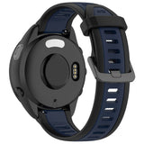Curea smartwatch Techsuit Watchband 18mm (W053) compatibil cu Huawei Watch GT 4 (41mm)/W1/Honor Watch S1/Garmin Venu 2S/Vivoactive 4S, Albastru Inchis