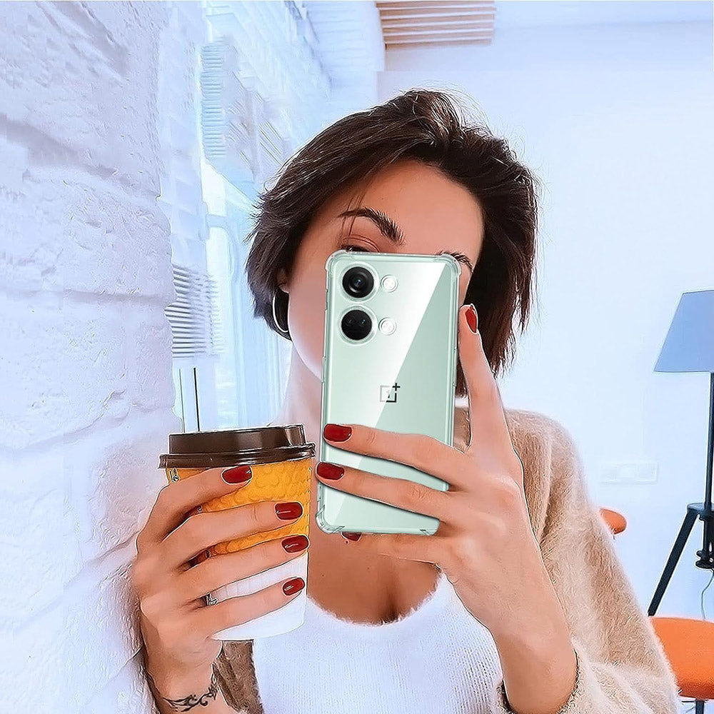 Husa de protectie Techsuit Shockproof Clear Silicone compatibil cu OnePlus Nord 3, Transparent
