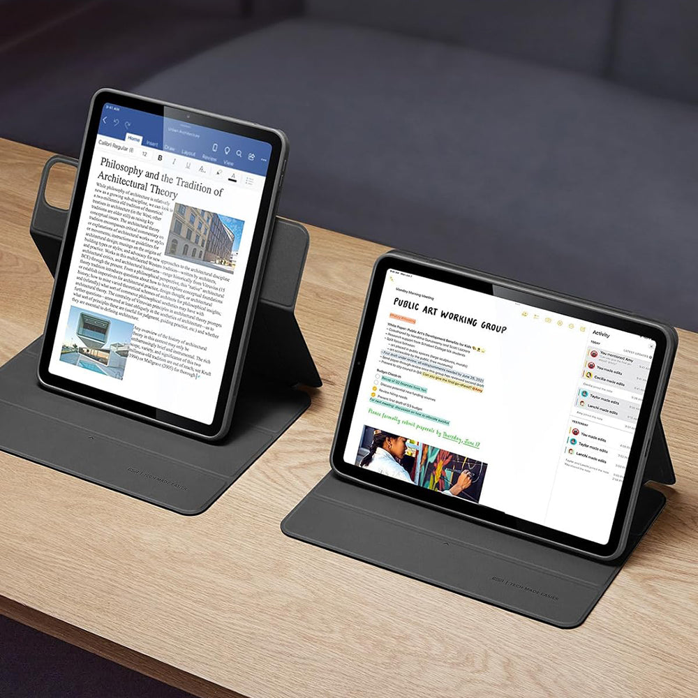 Husa de protectie tableta ESR Rebound Hybrid compatibil cu iPad Pro 13 (2024) / iPad Pro 13 (2025), Gri