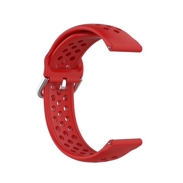 Curea smartwatch Techsuit Watchband 22mm (W004) compatibil cu Samsung Galaxy Watch (46mm)/Watch 3/Gear S3, Huawei Watch GT/GT 2/GT 3 (46mm), Rosu
