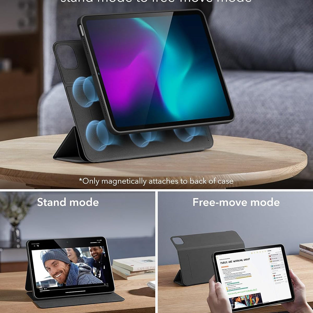 Husa de protectie tableta ESR Rebound Hybrid compatibil cu iPad Pro 13 (2024) / iPad Pro 13 (2025), Gri