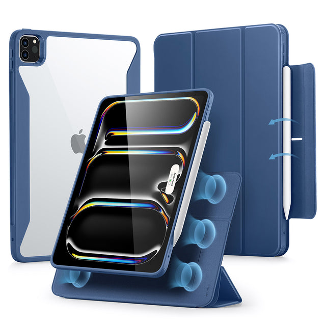 Husa de protectie tableta ESR Rebound Hybrid compatibil cu iPad Pro 13 (2024) / iPad Pro 13 (2025), Bleumarin