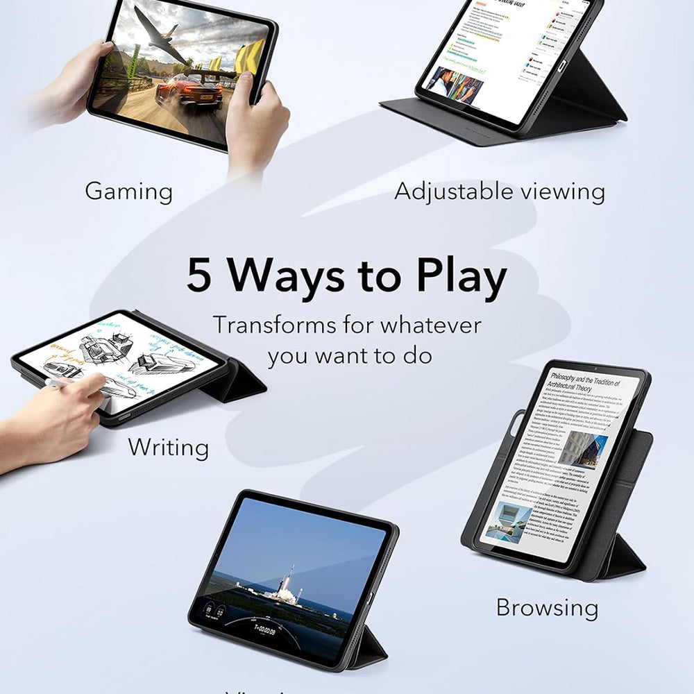 Husa de protectie tableta ESR Rebound Hybrid compatibil cu iPad Pro 13 (2024) / iPad Pro 13 (2025), Roz