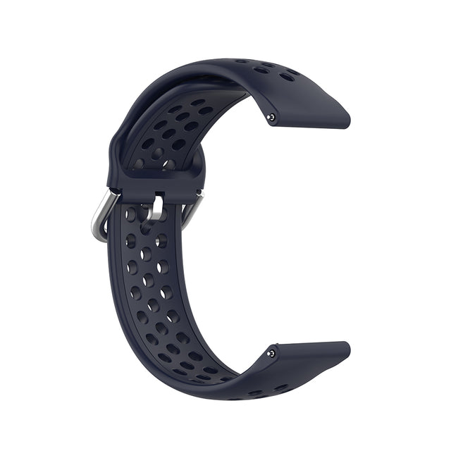 Curea smartwatch Techsuit Watchband 22mm (W004) compatibil cu Samsung Galaxy Watch (46mm)/Watch 3/Gear S3, Huawei Watch GT/GT 2/GT 3 (46mm), Albastru Inchis