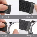 Curea smartwatch Techsuit Watchband 22mm (W009) compatibil cu Samsung Galaxy Watch (46mm)/Watch 3/Gear S3, Huawei Watch GT/GT 2/GT 3 (46mm), Albastru