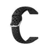 Curea smartwatch Techsuit Watchband 20mm (W004) compatibil cu Samsung Galaxy Watch 4/5/Active 2, Huawei Watch GT 3 (42mm)/GT 3 Pro (43mm), Negru