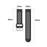 Curea smartwatch Techsuit Watchband 20mm (W004) compatibil cu Samsung Galaxy Watch 4/5/Active 2, Huawei Watch GT 3 (42mm)/GT 3 Pro (43mm), Negru