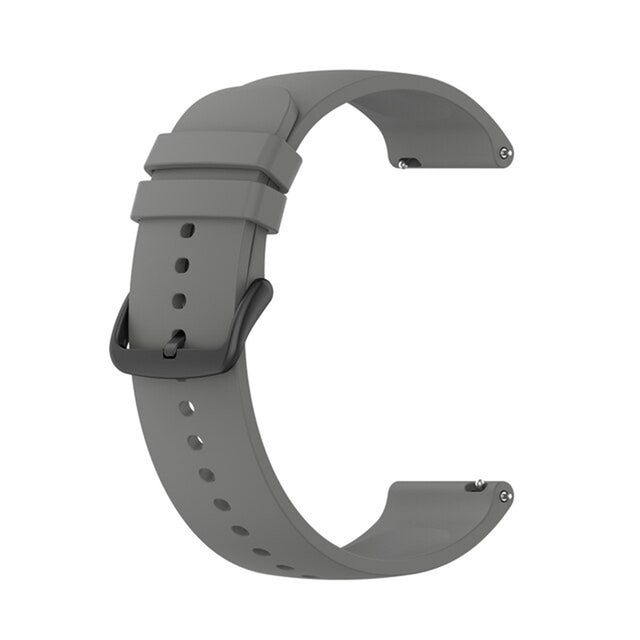 Curea smartwatch Techsuit Watchband 22mm (W001) compatibil cu Samsung Galaxy Watch (46mm)/Watch 3/Gear S3, Huawei Watch GT/GT 2/GT 3 (46mm), Gri