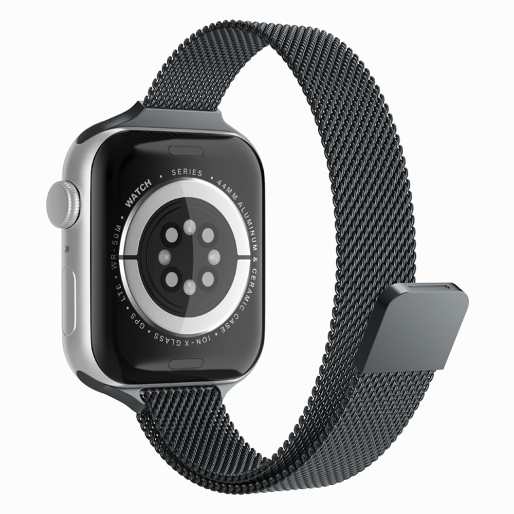 Curea smartwatch Techsuit Watchband (W034) compatibil cu Apple Watch 1/2/3/4/5/6/7/8/9/10/11/SE/SE 2/SE 3 (38/40/41/42mm), Negru
