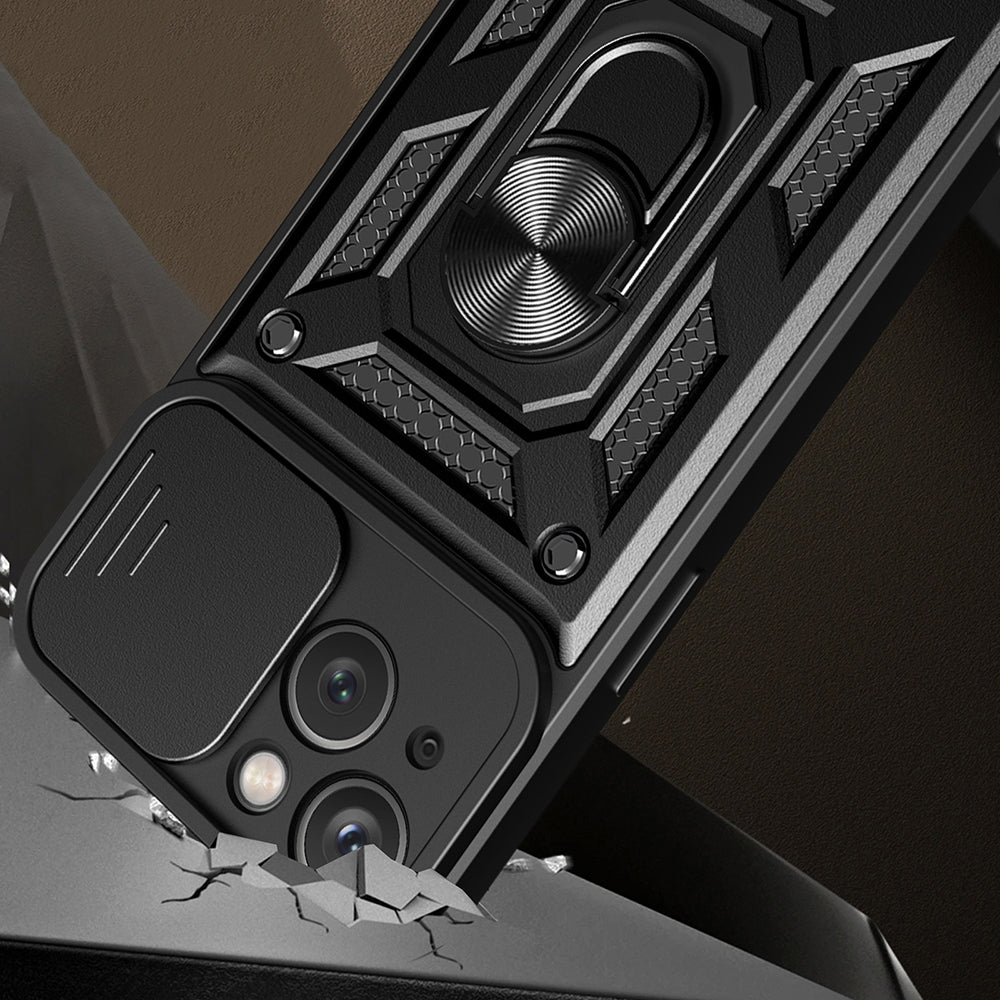 Husa de protectie Techsuit CamShield Series compatibil cu iPhone 15 Plus, Albastru