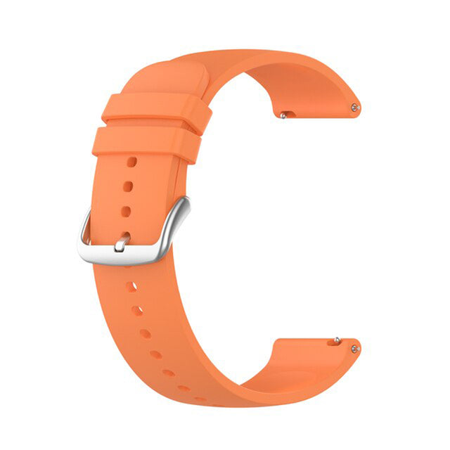 Curea smartwatch Techsuit Watchband 20mm (W001) compatibil cu Samsung Galaxy Watch 4/5/Active 2, Huawei Watch GT 3 (42mm)/GT 3 Pro (43mm), Portocaliu