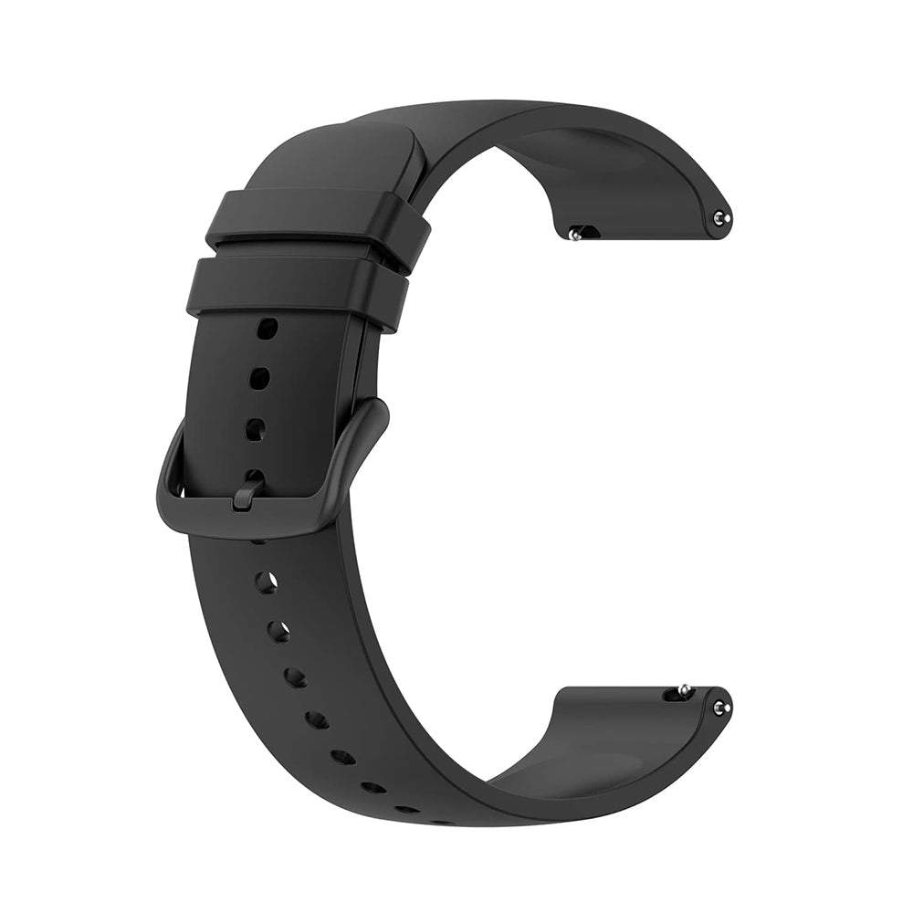 Curea smartwatch Techsuit Watchband 20mm (W001) compatibil cu Samsung Galaxy Watch 4/5/Active 2, Huawei Watch GT 3 (42mm)/GT 3 Pro (43mm), Negru